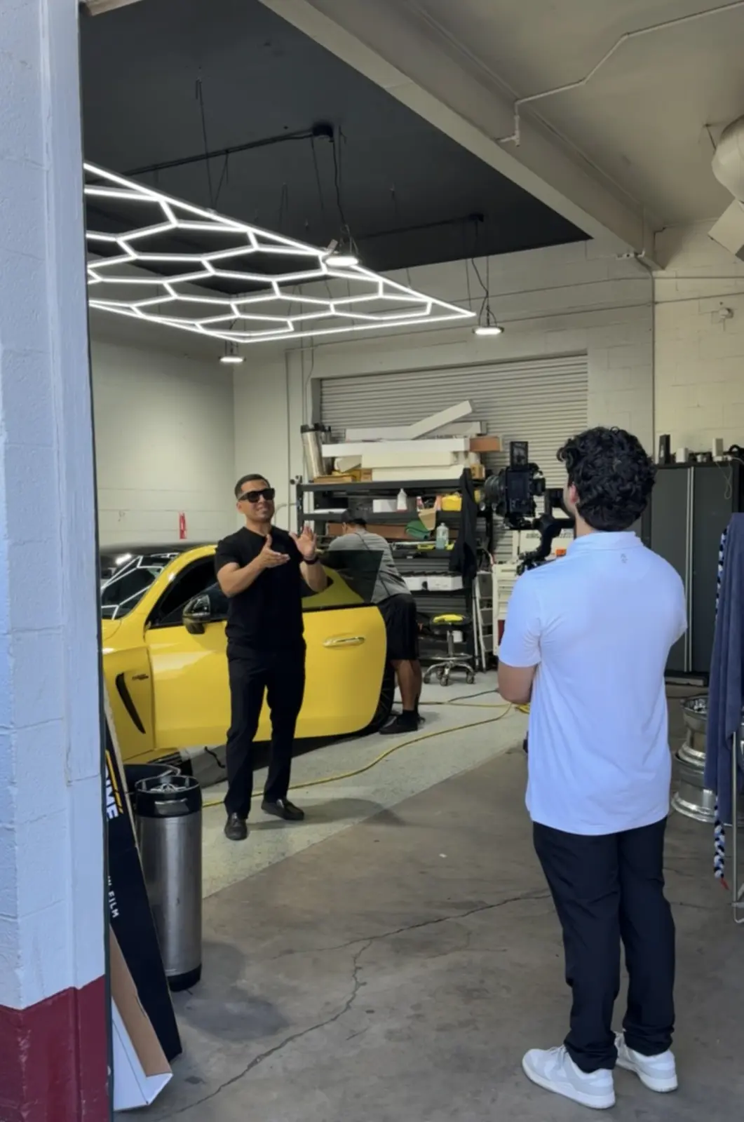 Brito Media filming a local business advertising campaign